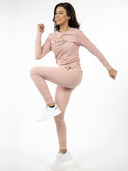 Pink Peony Sweatpants - Yo Girl Yogawear